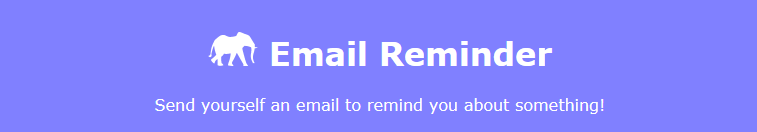 Ad for Email Reminder